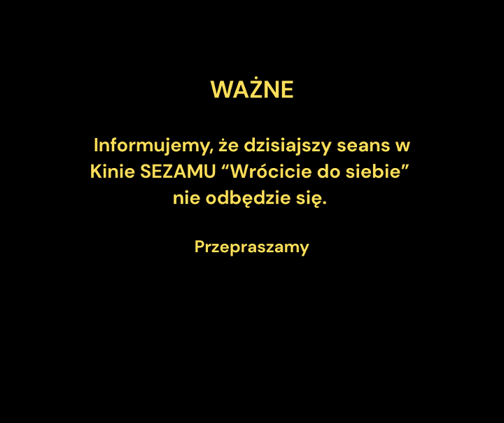 Informacja o zamkniętej kasie